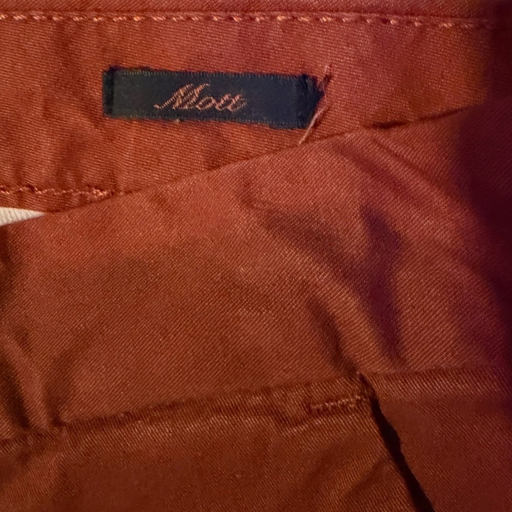 Scotch & Soda Mott Slim Fit Chinos Rust Orange Mens Stretch Cotton Twill Pants - Picture 7 of 10